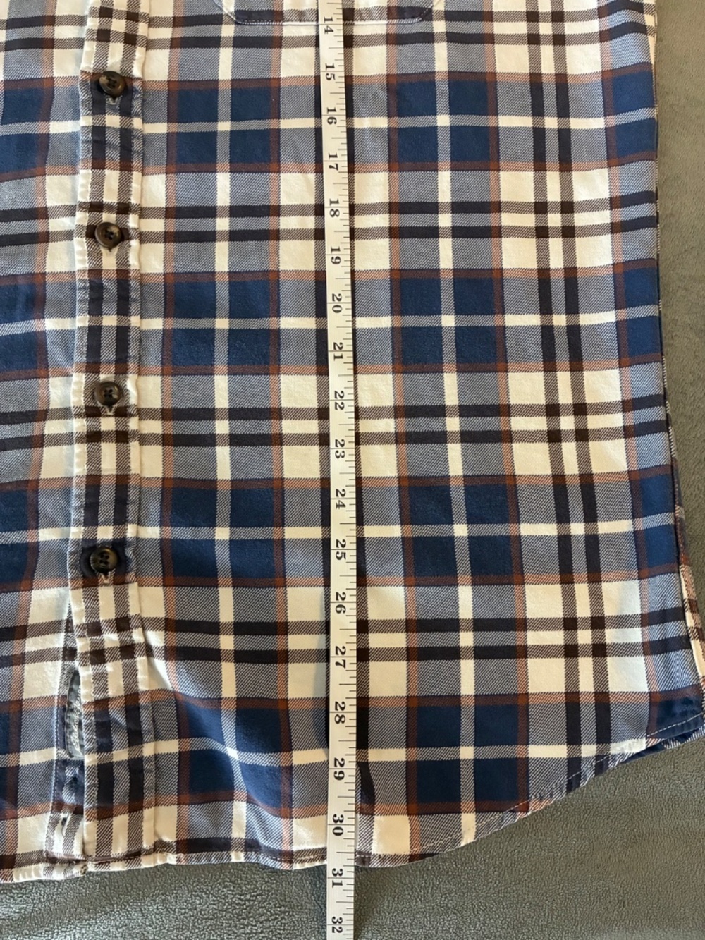 Eddie Bauer Men’s Plaid TALL Shirt - Picture 7 of 7